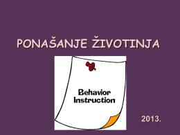 PONA&Scaron;ANJE ŽIVOTINJA