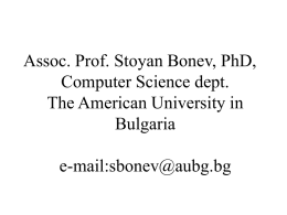 INF120Lec00_CoursePresented - American University in Bulgaria