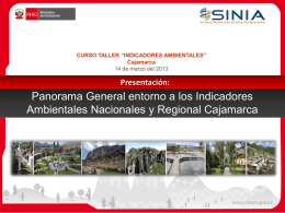 Presentacion_indicadores Ambientales 14-03-2013