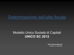 Lezione FondoProfessioni - UnicoSC2012
