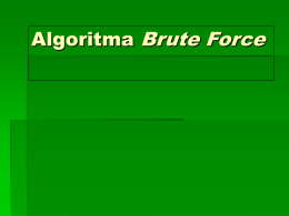 Algoritma Brute Force Bagian 1