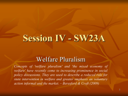 Welfare Pluralism