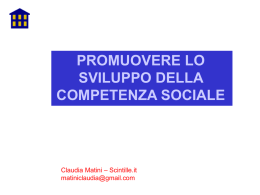come si promuovono le competenze sociali