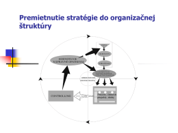 Stratégia org. štruktúra