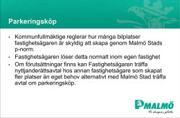 Parkeringsköp Malmö Tomas Strandberg