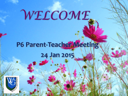 P6 MTP presentation 2015