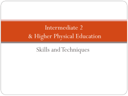Skills and Techniques - Kirkintilloch High School