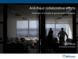 Anti Fraud Forums & Initiatives