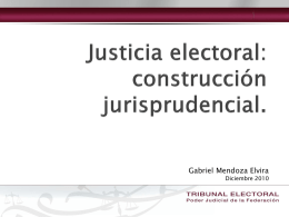 construcción jurisprudencial - Tribunal Electoral del Estado de