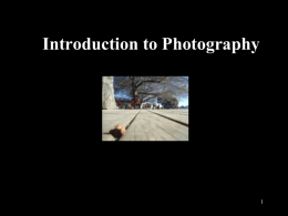 Introduction to Photography - Henderson Intermediate School