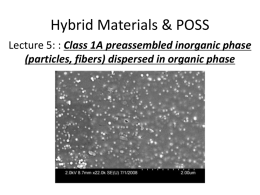 Class 1A preassembled inorganic phase