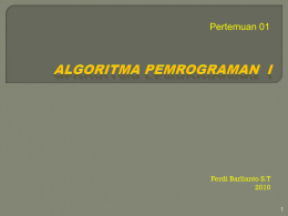 Algoritma-Pemrograman