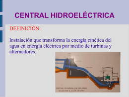 centrales hidráulicas