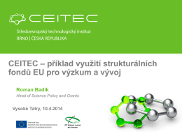 CEITEC - Research Forum