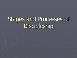 Stages and Processes of Discipleship
