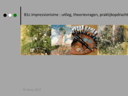Brugklas impressionisme 2013