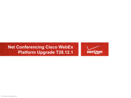 WebEx Meeting Center - Verizon Conferencing