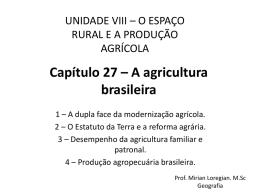 A agricultura brasileira