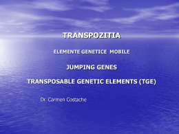 curs 10 – genetica bact – transpozitia