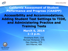 PPT - CAaspp