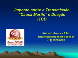 Direito Tributário ITCD (Antonio Herance Filho)