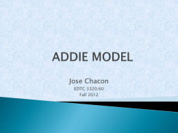 ADDIE MODEL