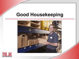 Good Housekeeping Habits