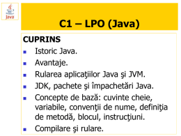 Java - Operatii de Intrare/iEsire (I/E)