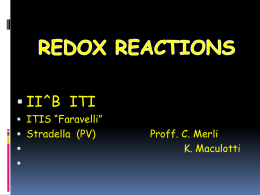 oxidation - reduction reaction