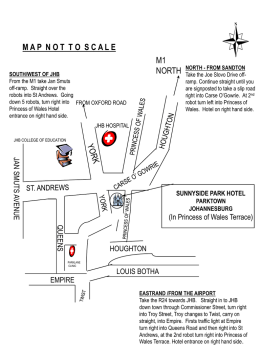 Sunnyside Park Hotel Map and Directions