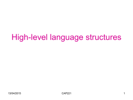 9-High-level language structures-ch6