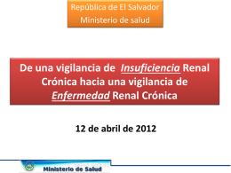 Vigilancia de ERC El Salvador 2011