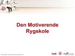 Program for lektion 1 - Danske Fysioterapeuter
