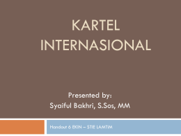 Kartel Internasional dan Diskriminasi Harga