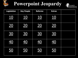 Civil Rights Jeopardy