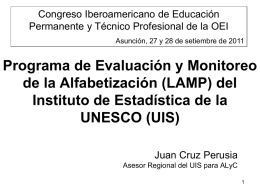 Juan Cruz Perusia. Asesor Regional para América Latina y el