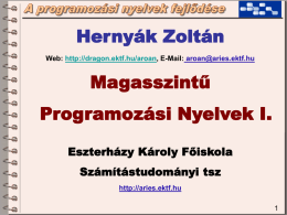 01 Bevezetes - Fejlodes - Eszterházy Károly Főiskola