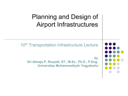 Planning and Design of Airport Infrastructures