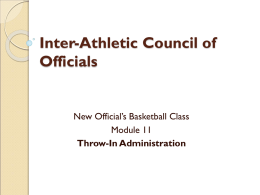 IACO Basketball Module 11 - Inter