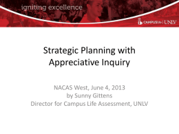 Strategic Planning with Appreciative Inquiry