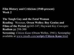Film History and Criticism II 2