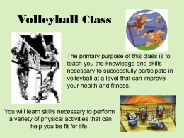 Volleyball Class Introduction Presentation