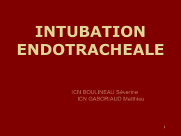 intubation endotracheale