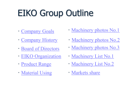 EIKO Group Outline