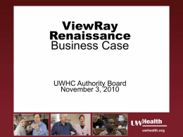 ViewRay Renaissance Business Case