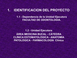 Diapositiva 1 - Facultad de Odontología