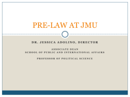 PRE-LAW AT JMU