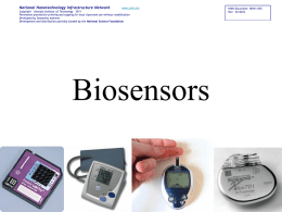 Biosensors lesson - National Nanotechnology Infrastructure Network