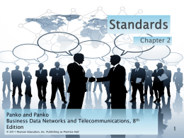 Chapter 2: Network Standards