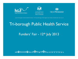 Tri-borough public health service
